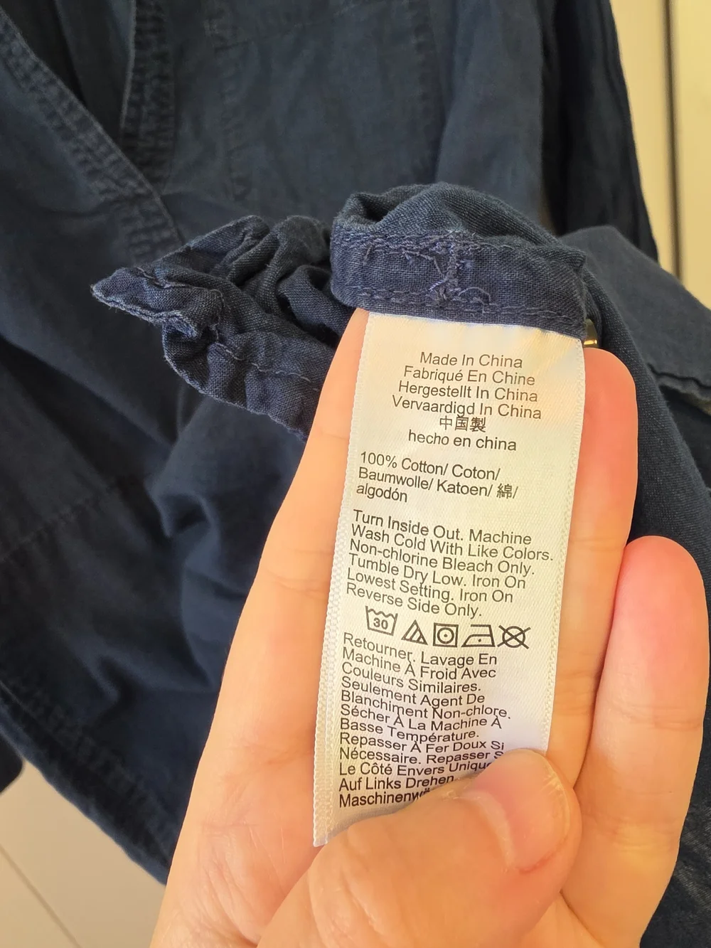 J. Crew Bungalow Tunic Top Blue Chambray Size Small